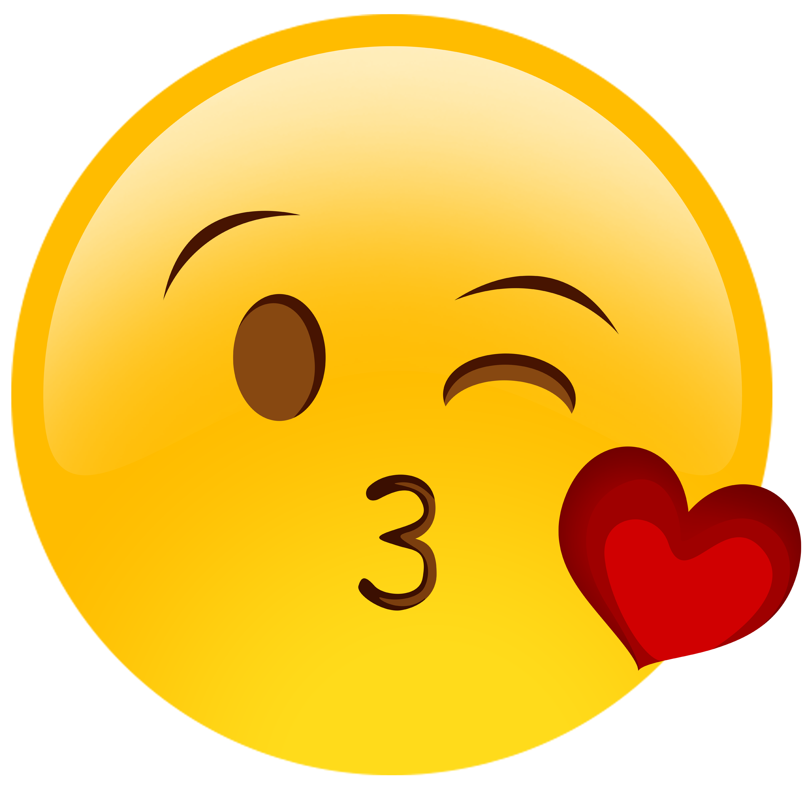 Emoji Kiss Face Clipart