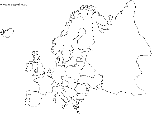 Europe Map Clip Art For Background