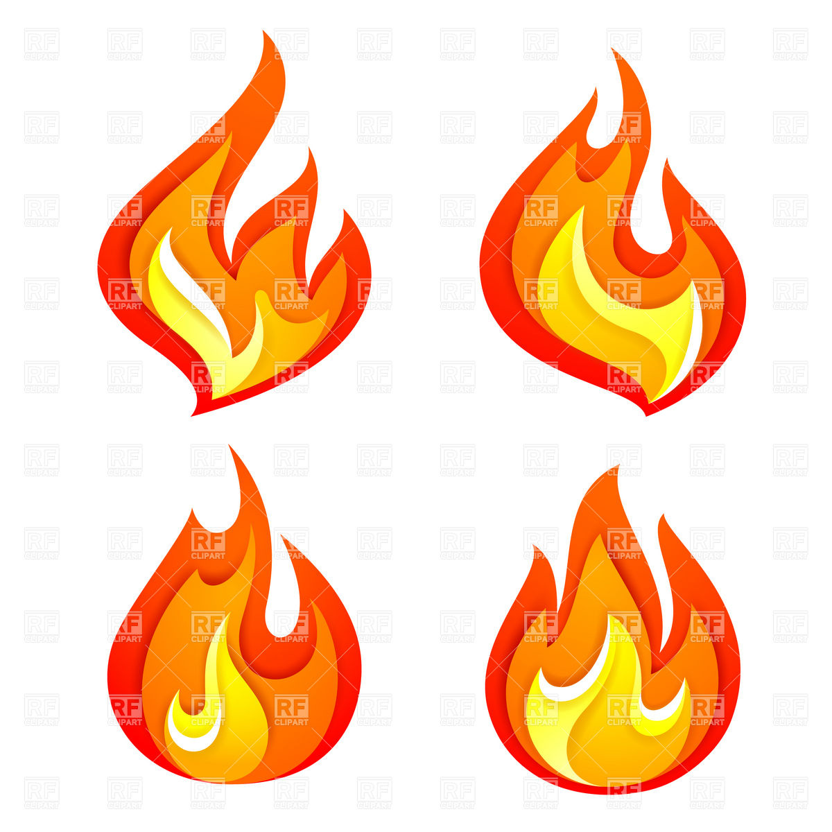 Fire Clipart Border Fire Clip Art Hot Deal Icon   Simple Symbolic Fire