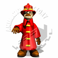 Fireman Hat Tip Animated Clipart