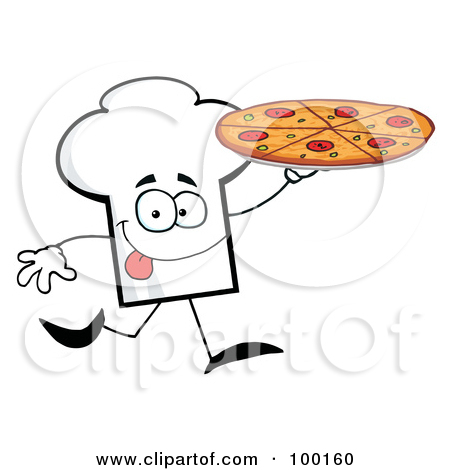 Hat Guy Carrying A Pizza