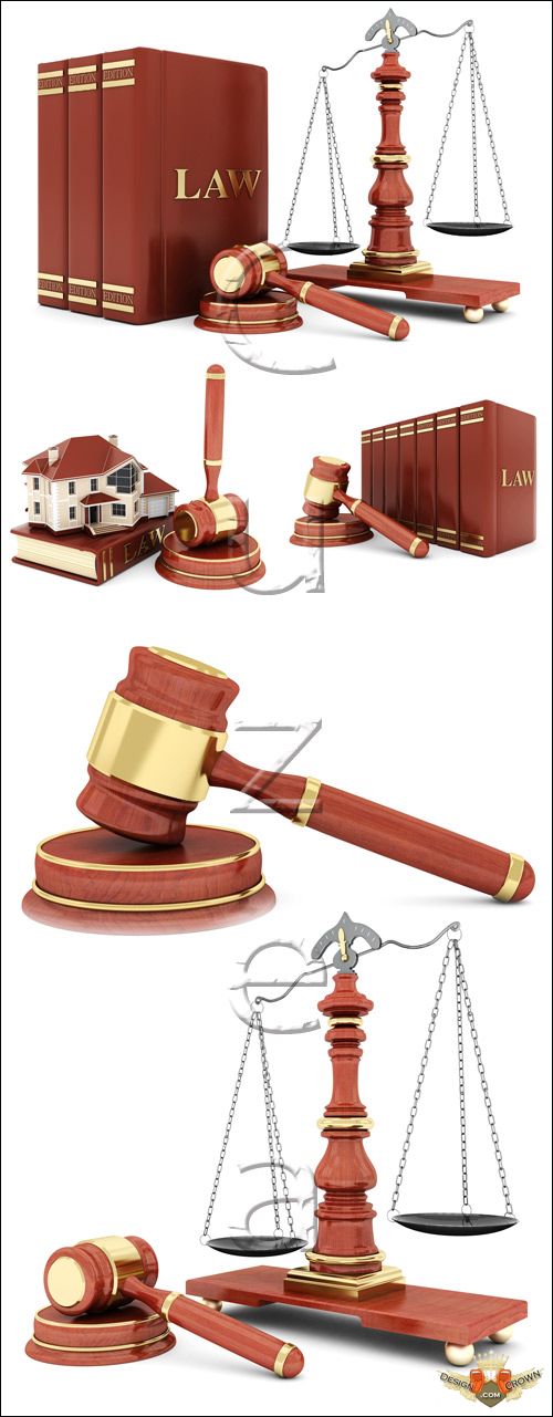 Justice Clipart   Law Books Hammers Weights