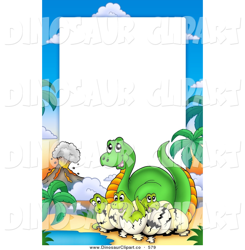 Larger Preview  Vector Clip Art Of A Hatching Green Dinosaur And    