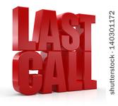 Last Call Clipart 3d Last Call Text On White