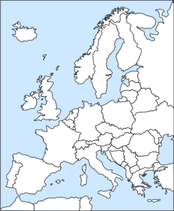 Map Of Europe Clip Art At Clker Com   Vector Clip Art Online Royalty