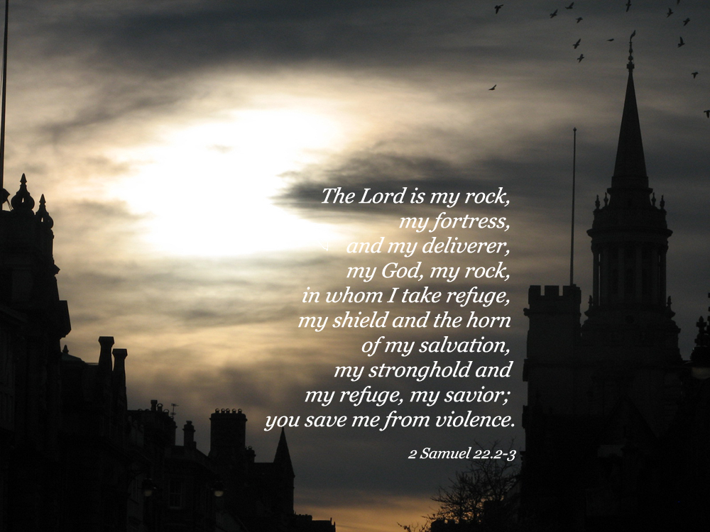 My Fortress And My Deliverer My God My Rock In Whom I Take Refuge