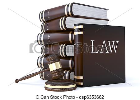 Of Law Books And Gavel   3d Render Of A    Csp6353662   Search Clipart