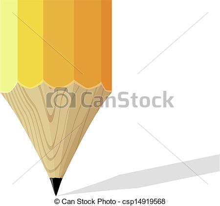Pencil Tip On White    Csp14919568   Search Clipart Illustration