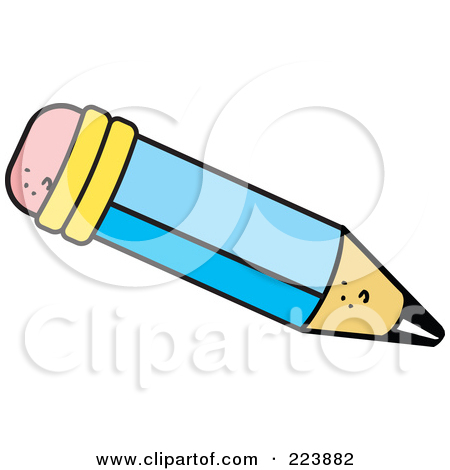 Pencil Top Eraser Clipart Black And White   Clipart Panda   Free