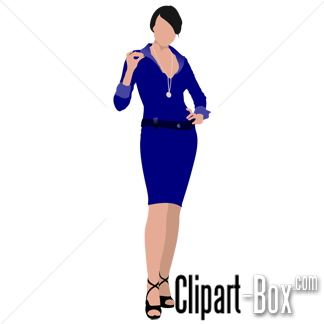 Related Girl In Blue Dress Cliparts  
