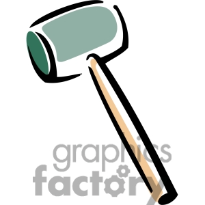 Royalty Free Rubber Mallet Clipart Image Picture Art   384915