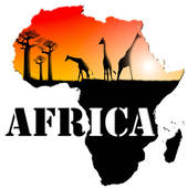 Africa Map Illustration   Clipart Graphic