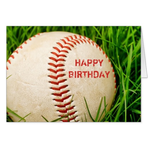 Baseball Happy Birthday Card