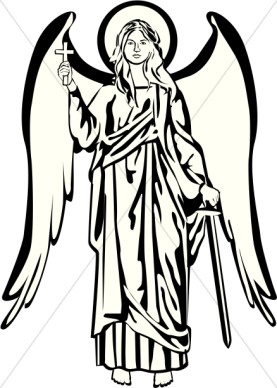 Black And White Angel Picture