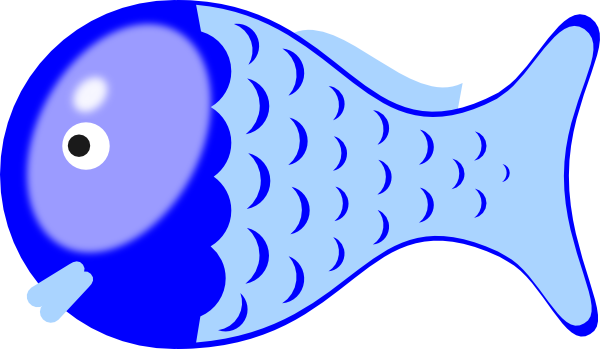Blue Fishy Clip Art