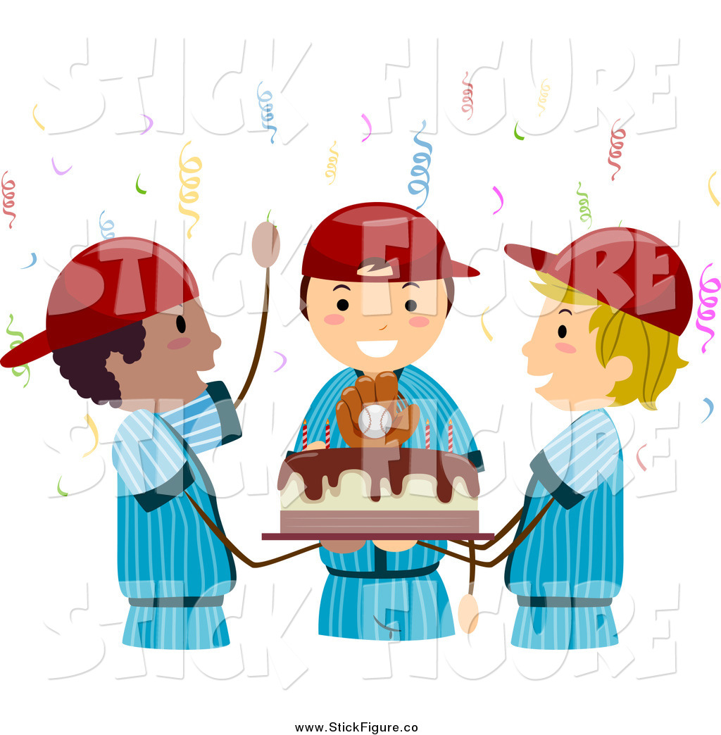 Clip Art Of A Boy S Baseball Birthday Party By Bnp Design Studio    