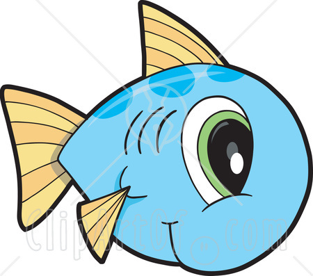 Cute Baby Fish Cute Blue Fish Clipart