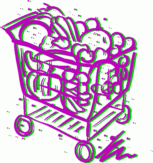 Grocery Cart 2 Clipart   Grocery Cart 2 Clip Art
