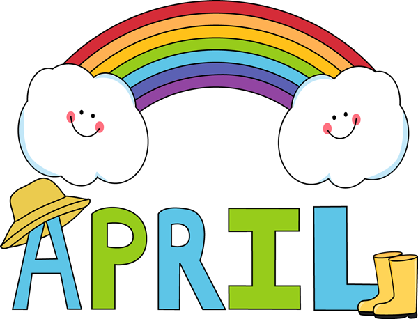 Month Of April Rainbow Clip Art   Month Of April Rainbow Image