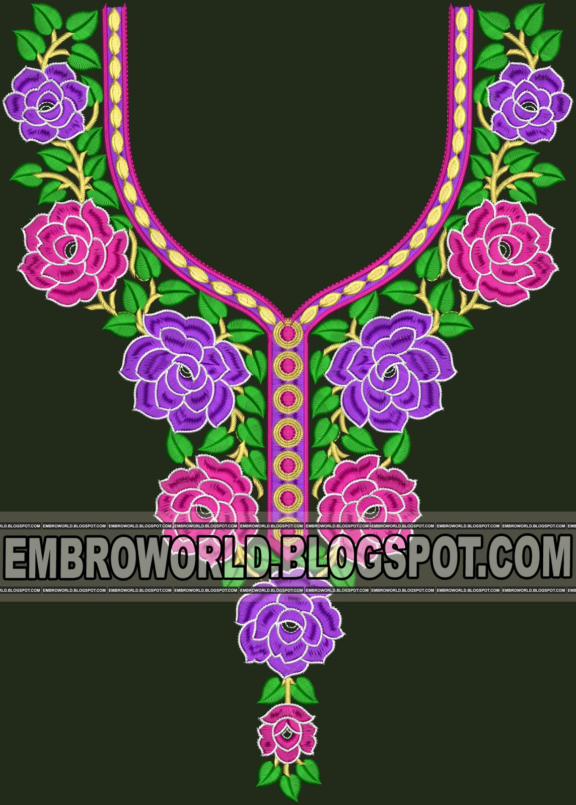 Most Stylish Party Fashion Style Embroidery Design   Latest Embroidery