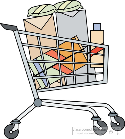 Objects   Grocery Cart 831   Classroom Clipart