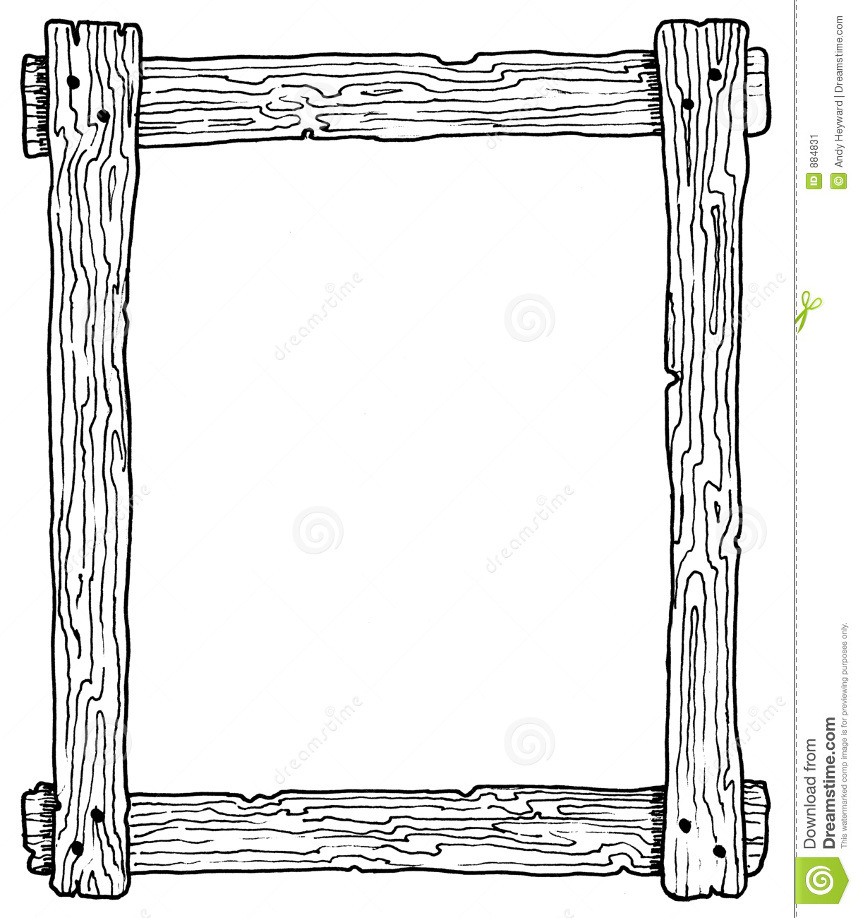 Ohsonifty Com Free Stock Image Vintage Wooden Frame Vector Clipart