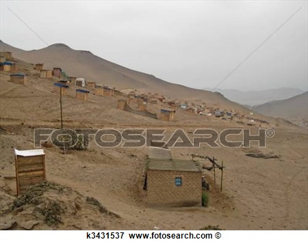 Picture Of Shanty Town In Lima Peru South America K3431537   Search    