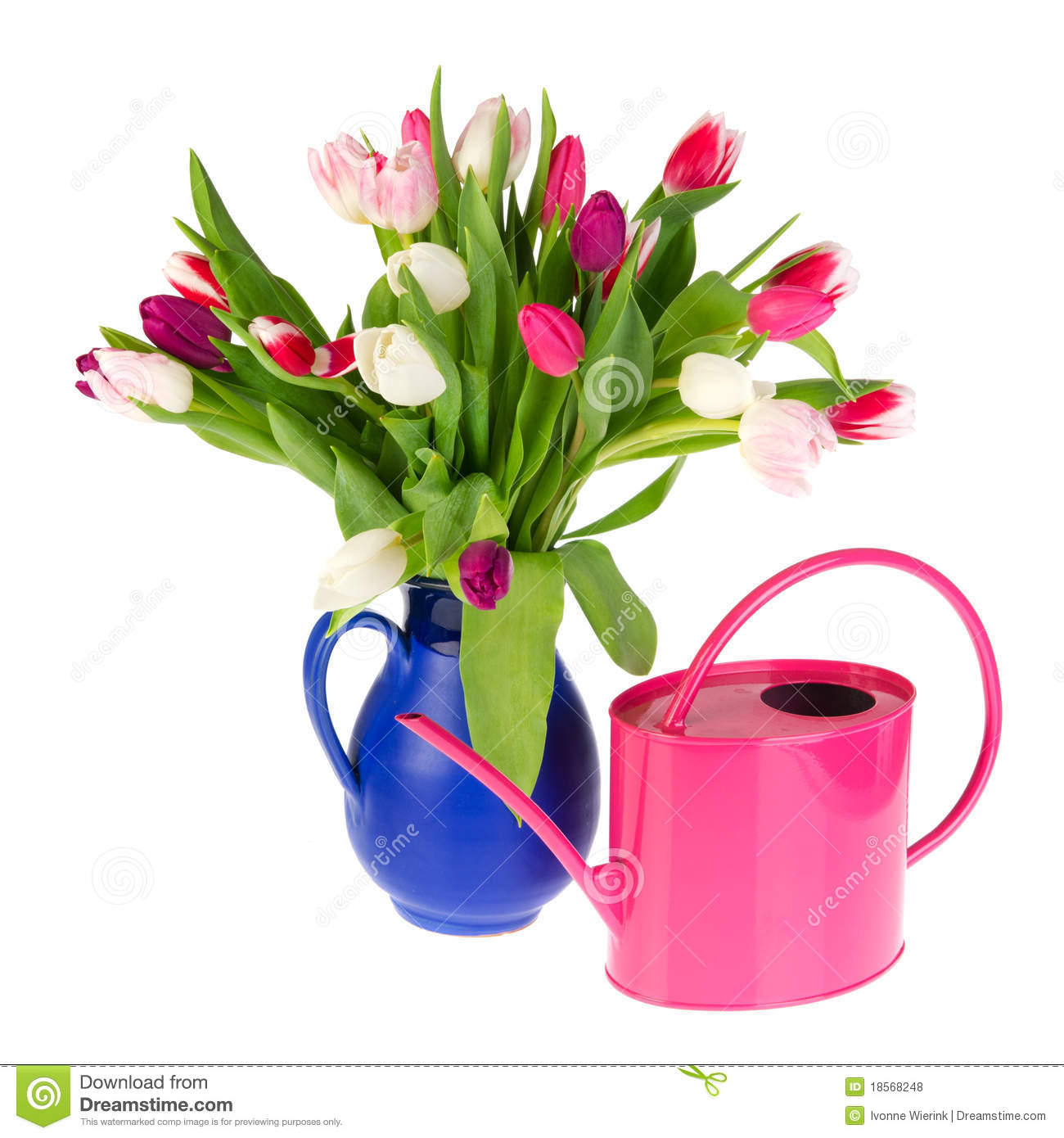 Pink Tulip Bouquet Clipart