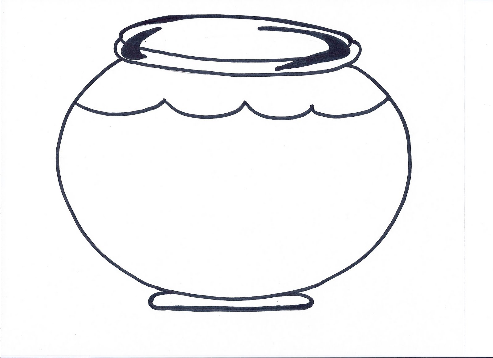 Printable Fish Bowl Template   Clipart Best
