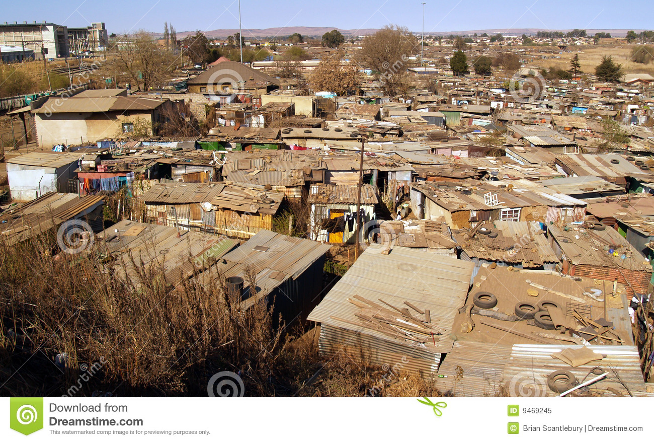 Soweto Shanty Town Expansive View  Editorial Image   Image  9469245