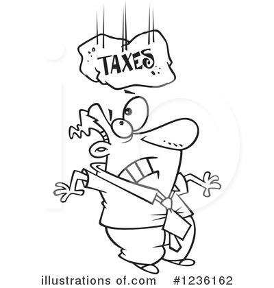 Taxes Clipart  1236162 By Ron Leishman   Royalty Free  Rf  Stock    