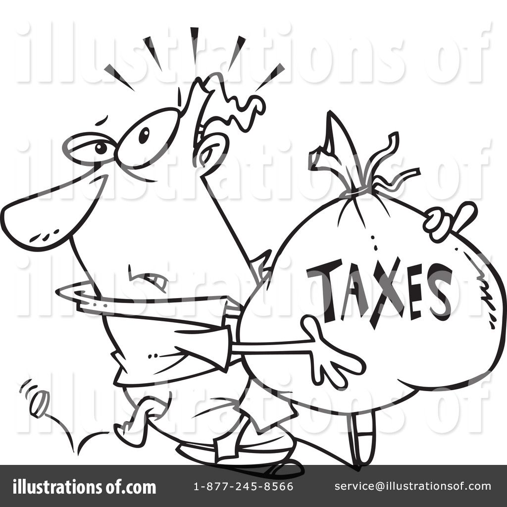 Taxes Clipart  437505 By Ron Leishman   Royalty Free  Rf  Stock    
