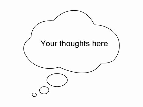 Thought And Speech Bubbles Clip Art Powerpoint Template Slide2