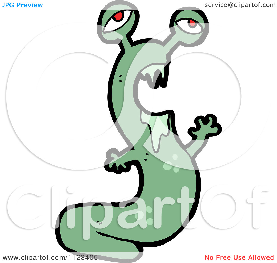 Cartoon Slug Cartoon Of A Green Slug
