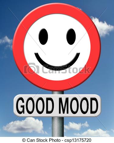 Clip Art Of Good Mood   Good Mood Looking At The Sunny Side Of Life    