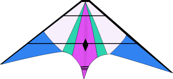 Colorful Kite   Vector Clip Art