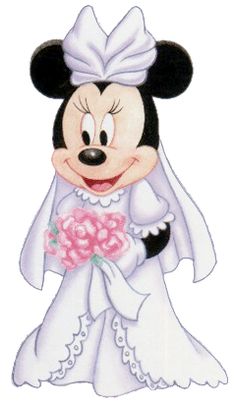 Disney Wedding Clipart Bride Minnie Mouse Mickey More Disney Wedding