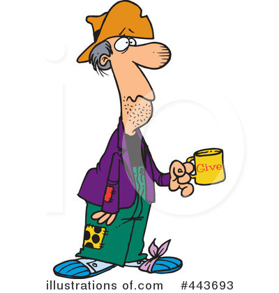Homeless Clipart  443693   Illustration By Ron Leishman