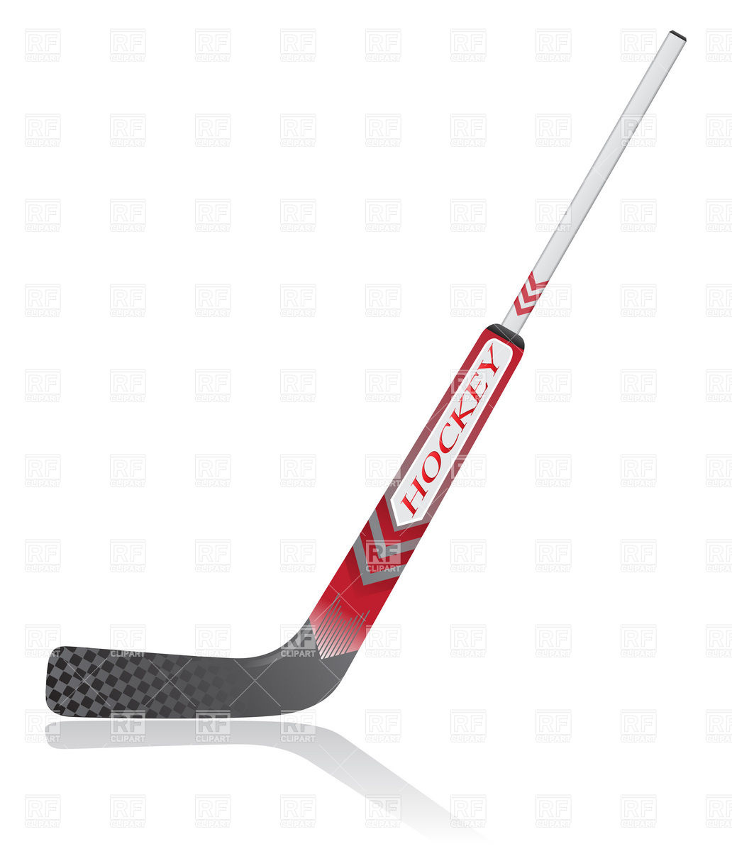 Ice Hockey Stick For Goalie Download Royalty Free Vector Clipart  Eps
