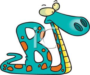 Is For Boa Constrictor   Royalty Free Clipart Picture