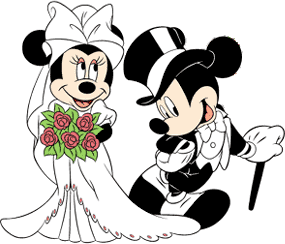 Mickey Proposing To Minnie Clip Art