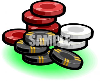 Poker Chips Clip Art   Royalty Free Clipart Illustration