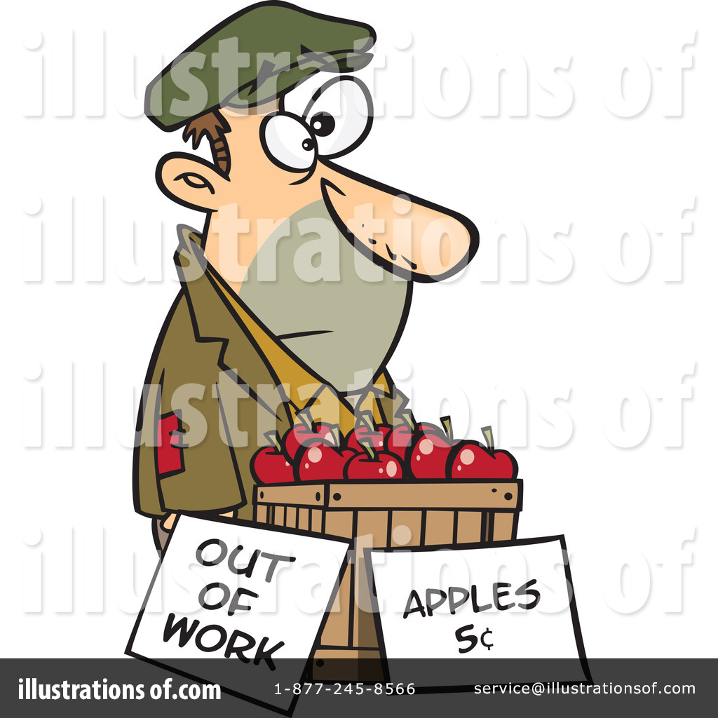Royalty Free Rf Homeless Clipart Illustration By Ron Leishman Stock