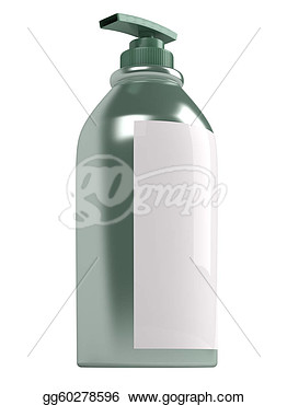 Stock Illustration   Green Shampoo Bottle  Clipart Drawing Gg60278596