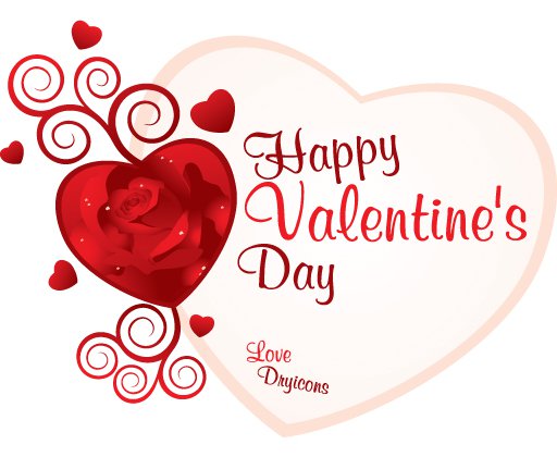 Valentines Card Vector Graphic   Valentine Romance Swirls Happy    