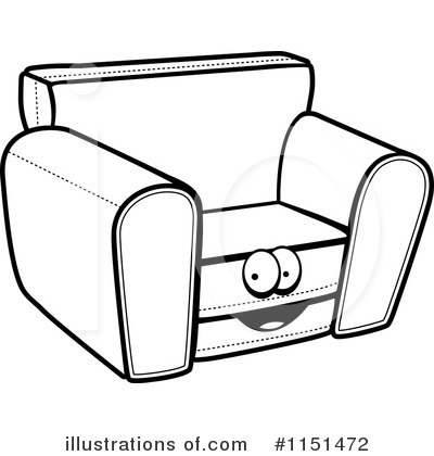 Vector Cartoon Lazy Man Watching Sofa Coloring Page   Jobspapa Com
