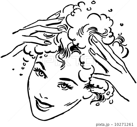 Woman Washing Hair 10271261