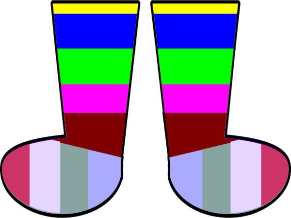 Colorful Socks Clipart