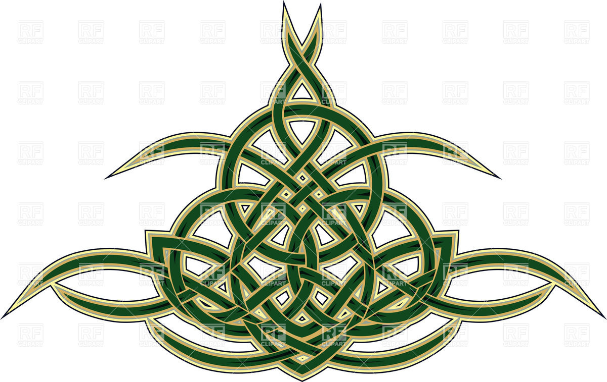 Elegant Decorative Celtic Ornament   Pattern In Tattoo Style Download