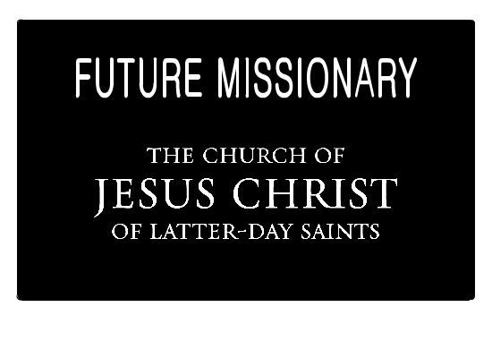 Future Missionary Name Tag Lds Clip Art